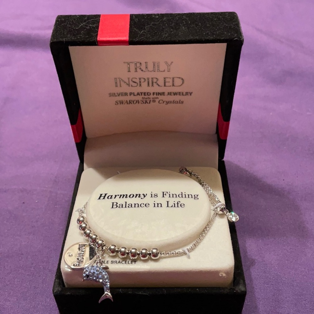 Dolphin harmony adjustable bracelet